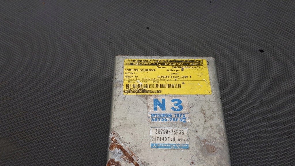 фото №2, 38720-75f30 бортовой компьютер suzuki wagon r+ 1.0 98r