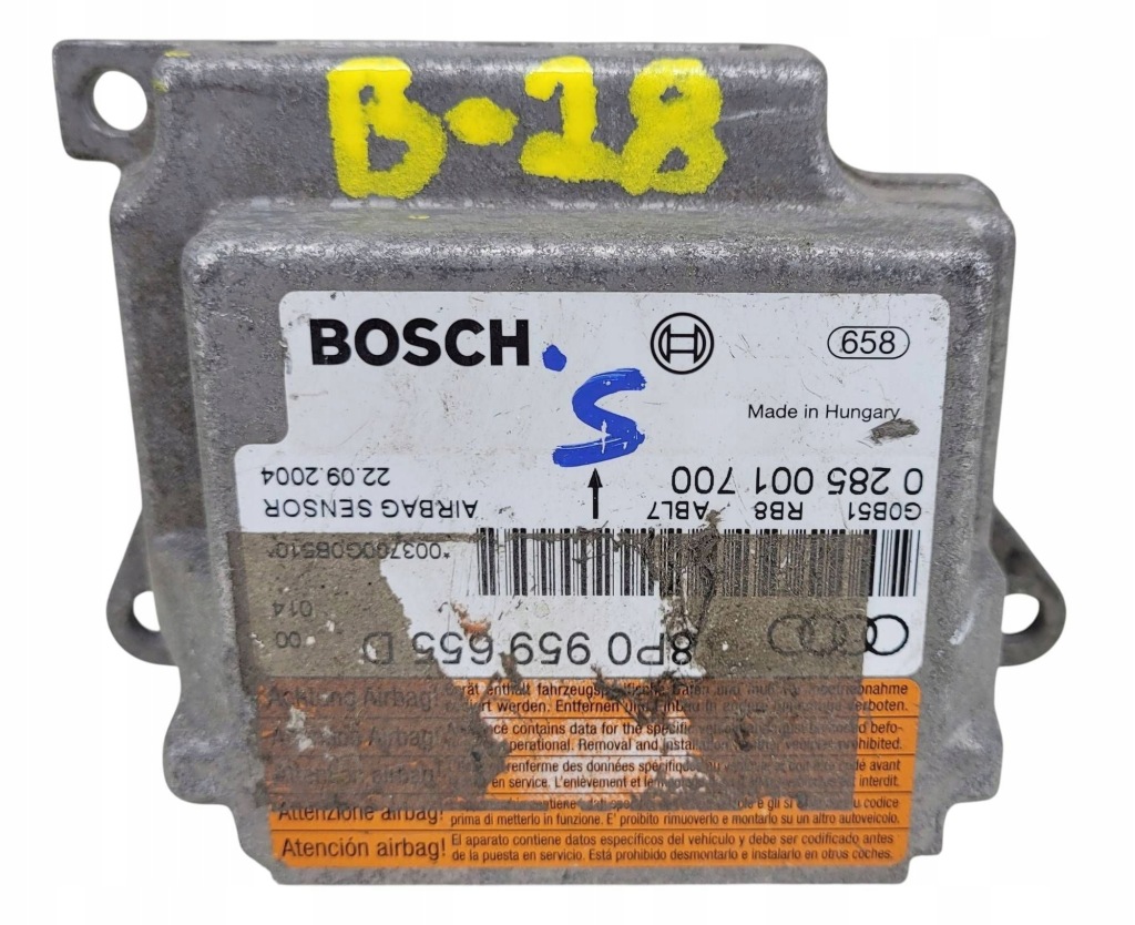 фото №1, Audi a3 блок управления модуль подушка безопасности 8p0959655d