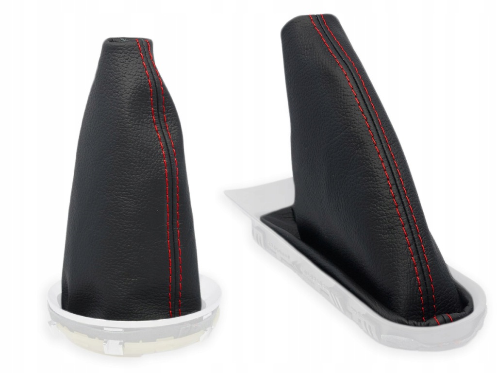 Купити Mini cooper r56 комплект чохли важеля чорна шкіра нитки червоні