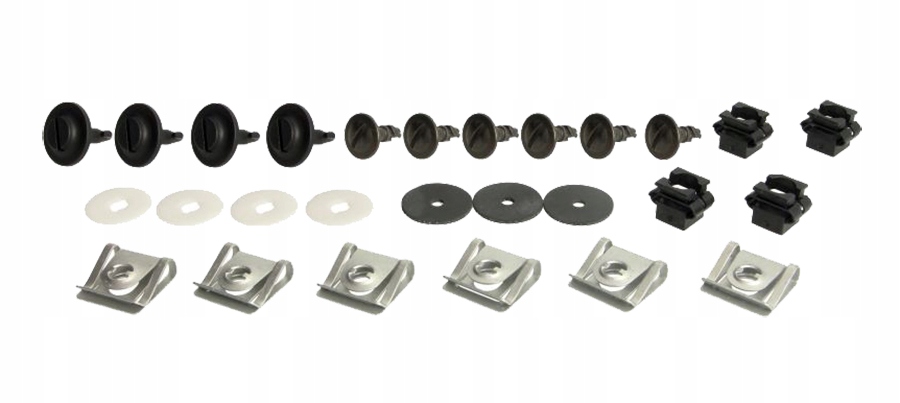 фото №1, Кліпси захист pod двигун дизель audi a4 b5 набір