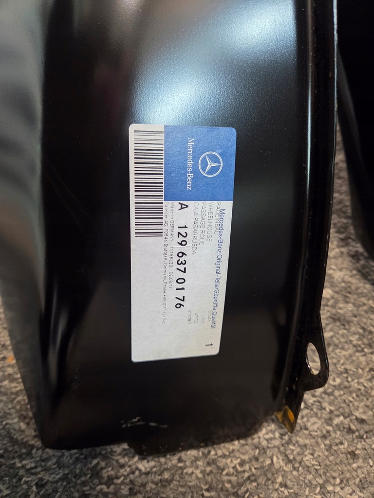 фото №2, Nowe задние подкрылок внутреннее левая a1296370176 do mercedesa sl r129.