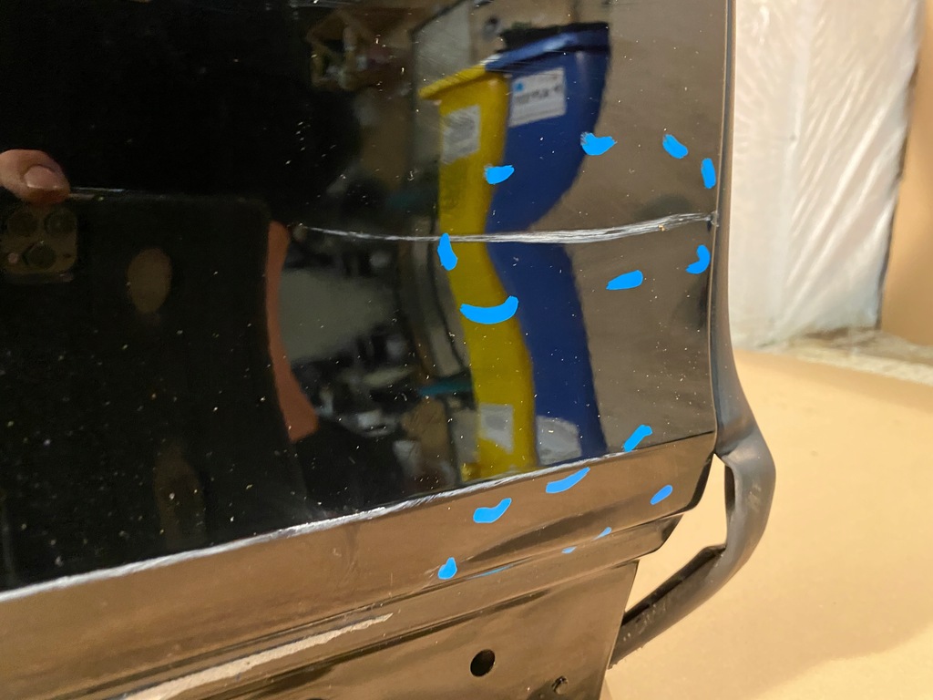 фото №13, Porsche cayenne coupe 9y3 дверь правый задняя