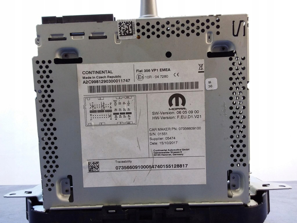 фото №6, Fiat tipo ii радіо радіопрогравач cd 07356609100