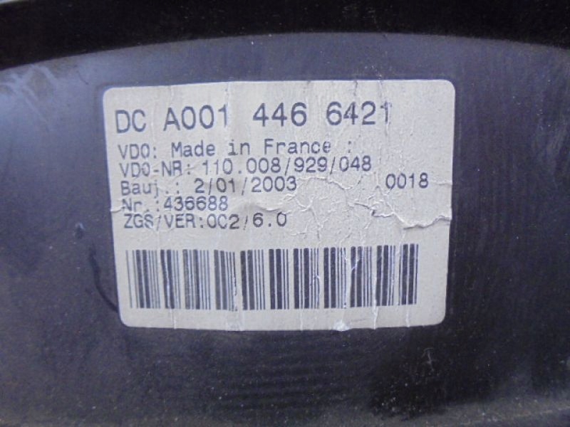 фото №9, Sprinter i лічильник прилади lift 2.2cdi a0014466421