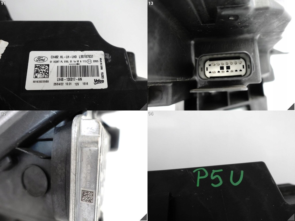 фото №12, Ford kuga iii mk3 escape 19- лампа full led high ліва перед europa + модуль