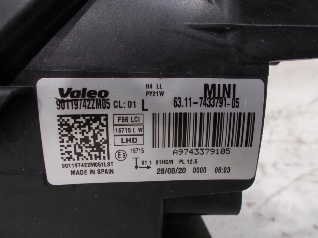 Mini cooper f55 f56 рестайлинг  lci фара левый фара левая 7433791 Цена