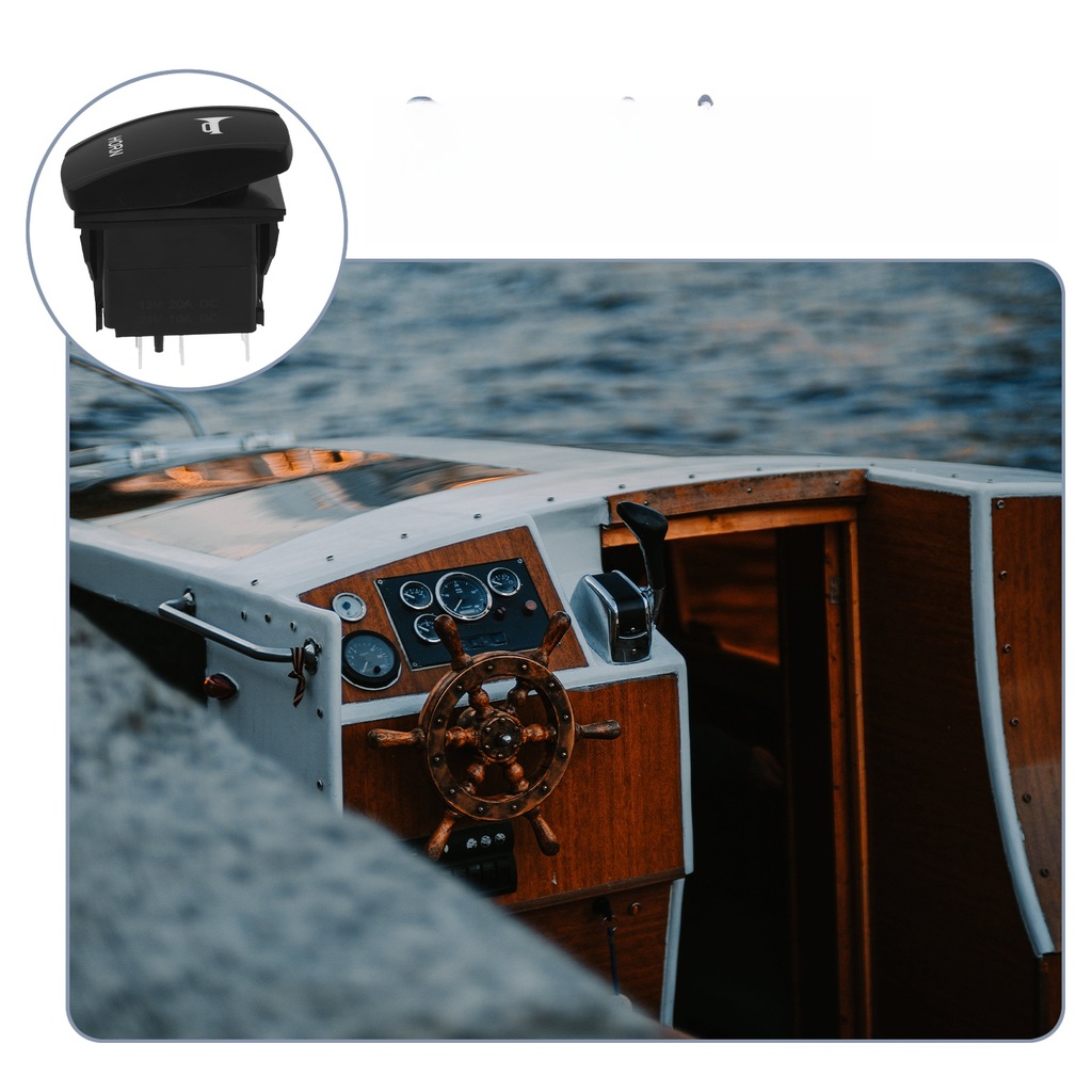 фото №11, Перемикач сигнал jachtowego кнопка w стиль morskim