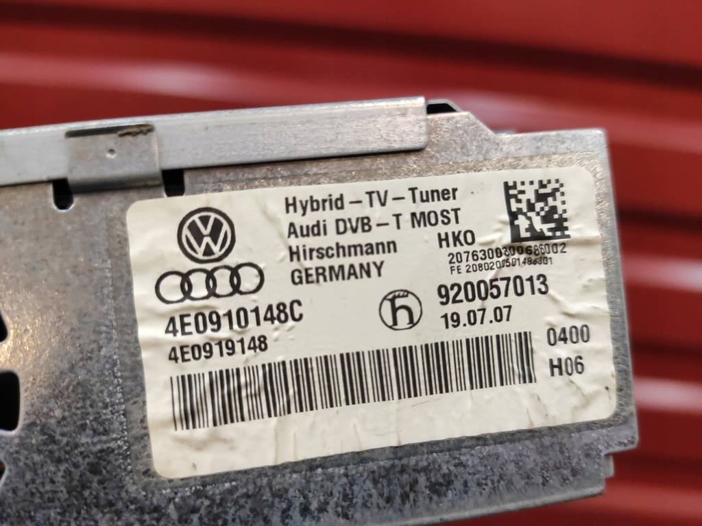 фото №6, Audi q7 4l 4.2 tdi модуль тюнер усилитель цифровой 4e0910148c