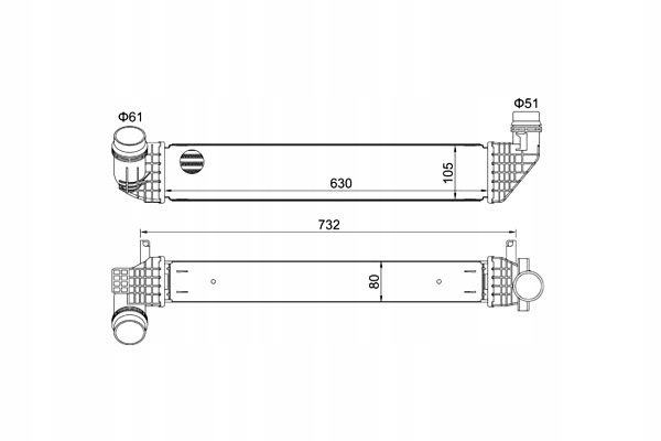 Интеркулер радиатор воздуха renault scenic 3 hart Цена