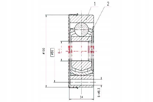 Купить Комплект - набор шарнир приводного kamoka 191498
