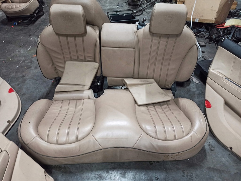 фото №12, Lancia delta iii комплект сидений заднее сиденье обшивки сиденья кожа beż budyń