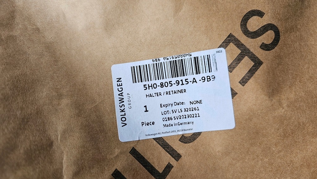 фото №9, Захист нижня бампера підсилювач перед vw golf viii 8 5h0805915a new