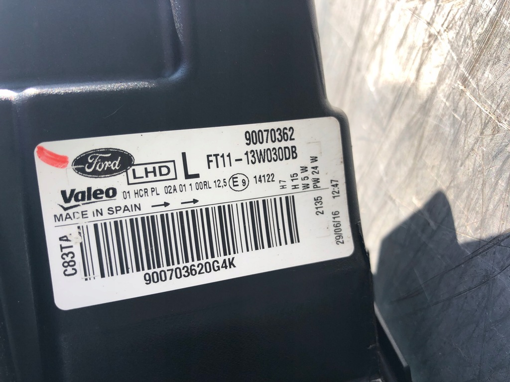 фото №13, Ford transit connect ii mk2 лампа лівий перед ліва