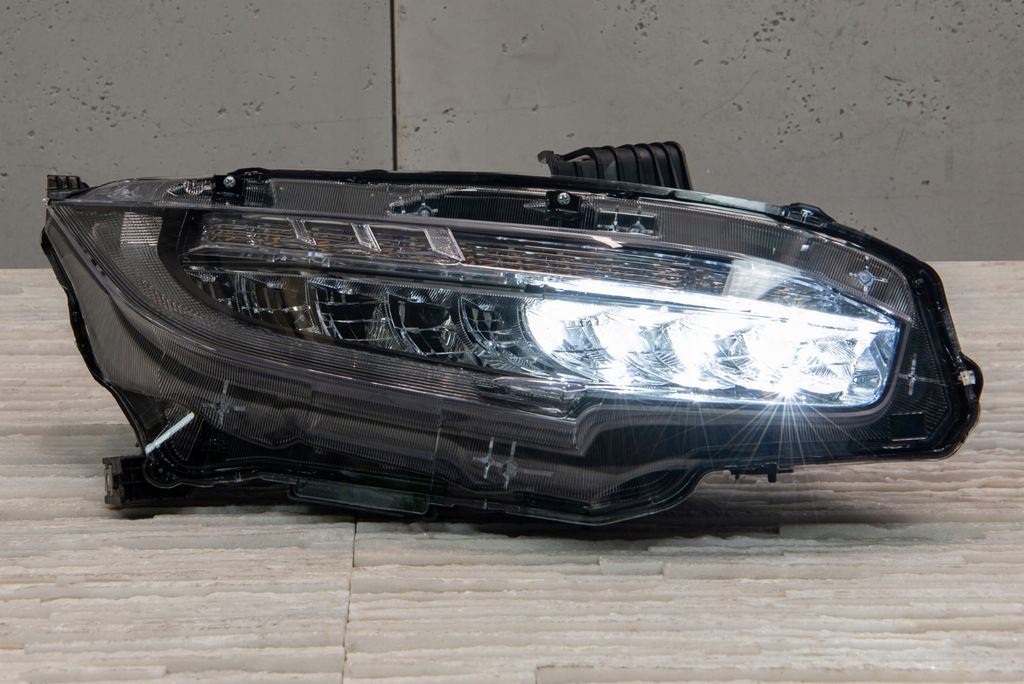 фото №8, Honda civic x 2016-19 coupe przed lift лампа передня led права 33100tedp11