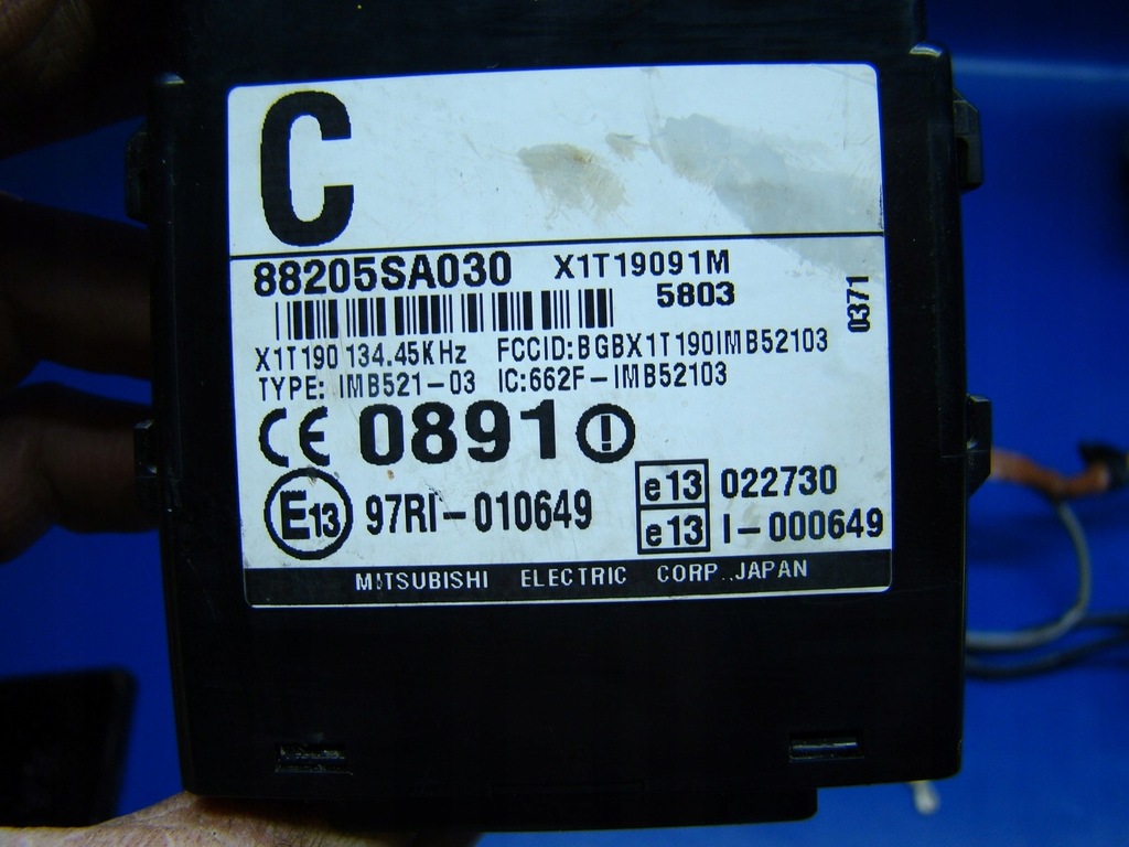 фото №3, Блок управления двигателя замок зажигания forester ii 2.5 t 06-08