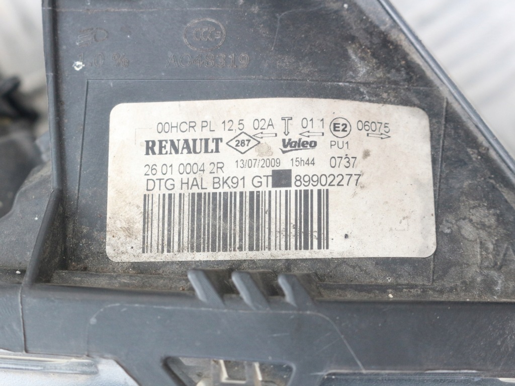 фото №3, Лампа правий перед лінза 260100042r renault laguna iii uk