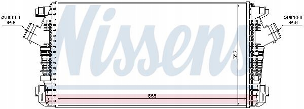 Nissens 96557 радиатор воздуха наддувочный в Украине