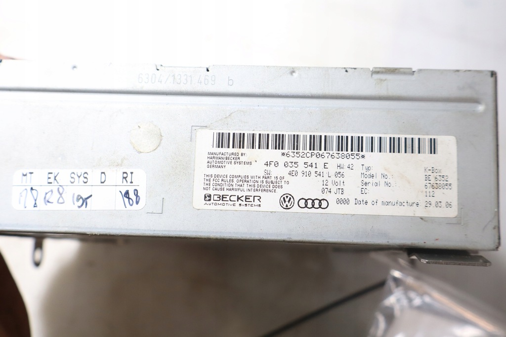 фото №4, Модуль радіо audi a6 c6 3.0tdi