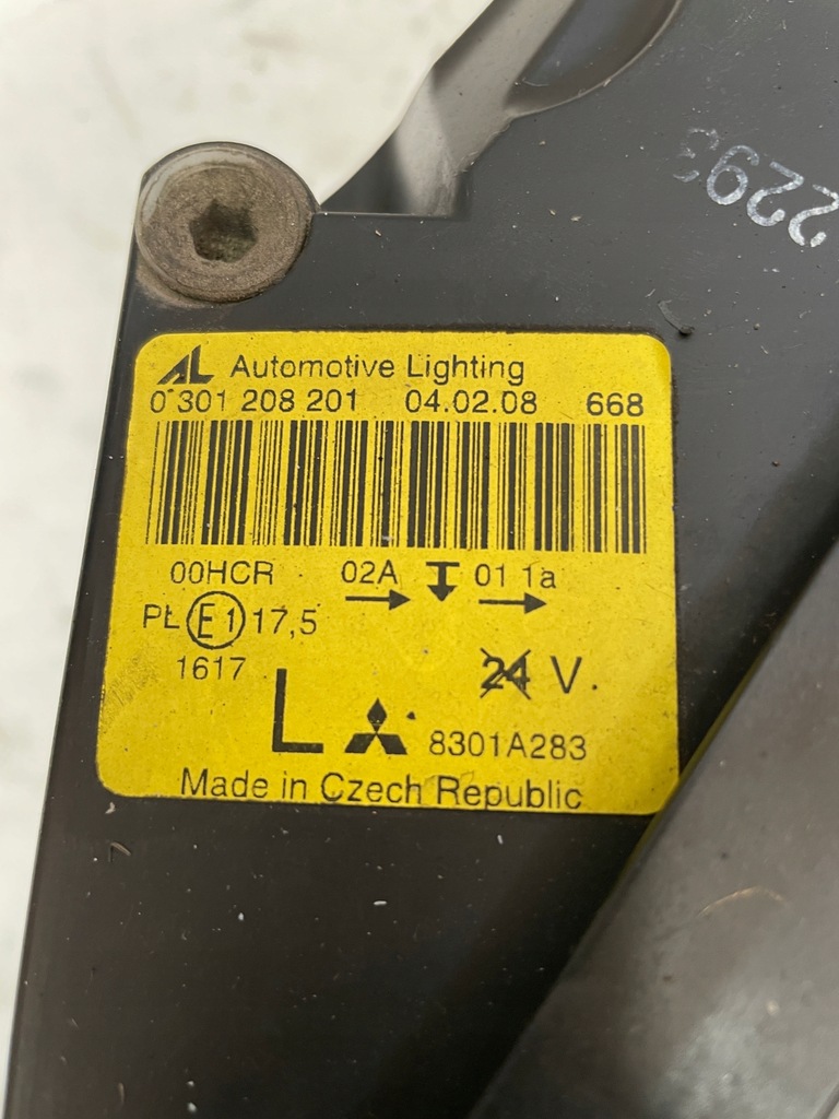 фото №8, Mitsubishi colt 6 vi лампа левая левый перед 0301208201