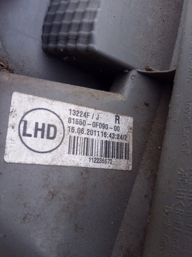 фото №7, Toyota verso 09-12 лампа правая задняя оригинал europa б/у