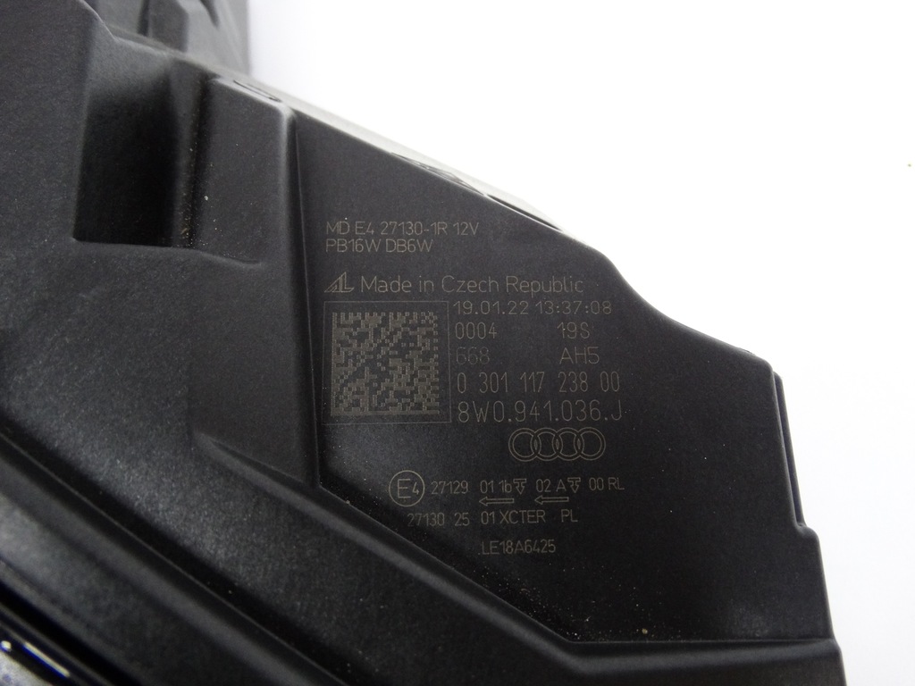 фото №16, Audi rs4 b9 lift 8w 19-24 лампа правая matrix led czarna 8w0941036j оригинал