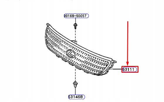 фото №10, Lexus is xe10 передняя спортивный защита радиатора 5310153040 оригинальная