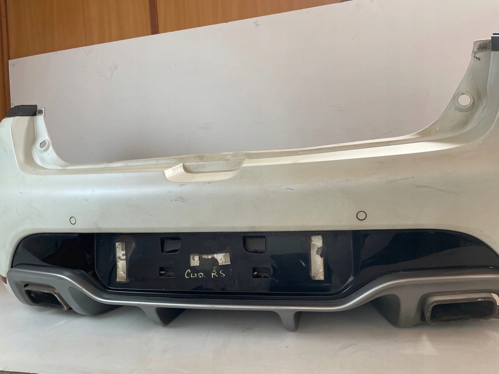 фото №9, Kompletny бампер задняя задний диффузор renault clio iv rs pdc