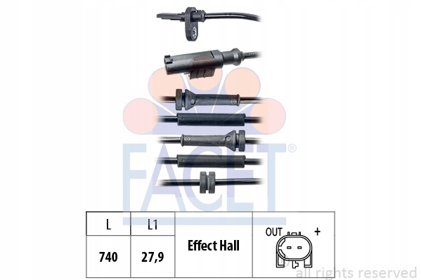 фото №2, Facet датчик abs