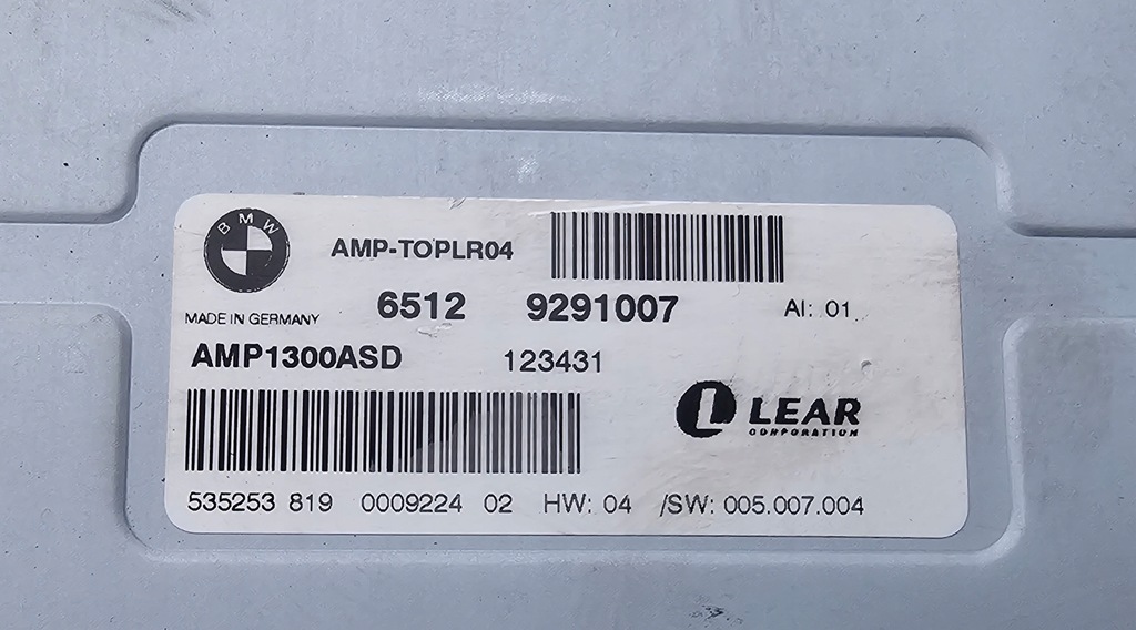 фото №8, Bmw 5 f07 7 f01 f02 усилитель bang & olufsen