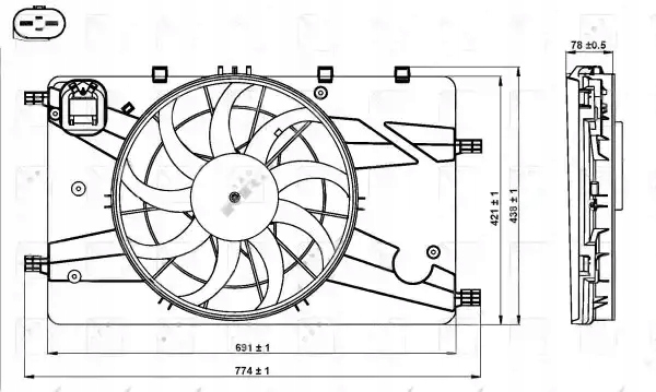 фото №1, Вентилятор радиатора 47757 nrf
