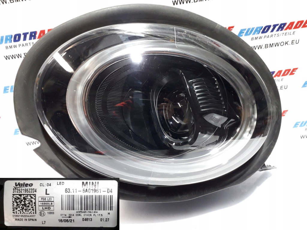 Купить Mini f54 f55 f56 f57 рестайлинг  фара перед левая full led черный 5a01961