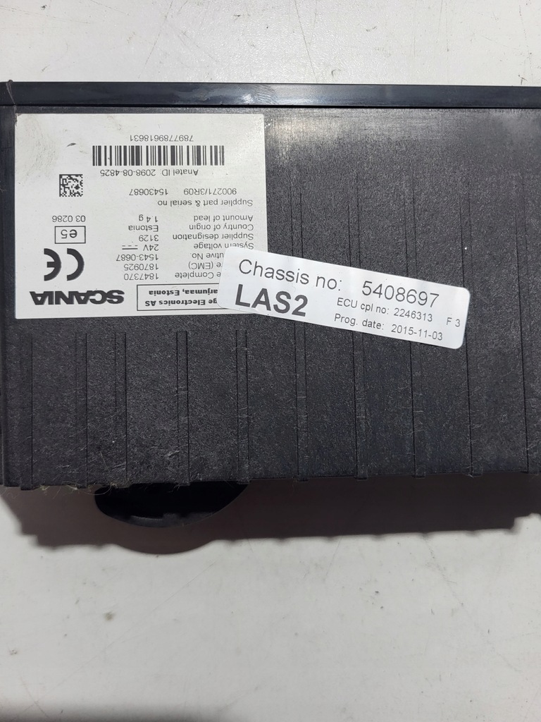 фото №3, Блок управления модуль замка las2 scania r 2246313