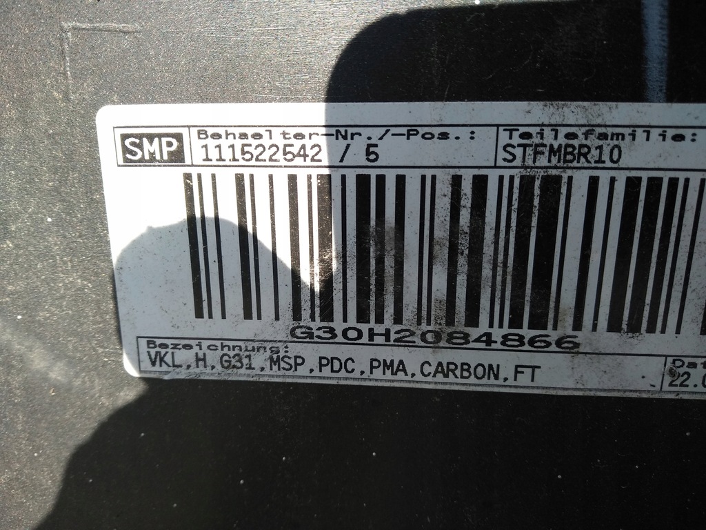 фото №9, Бампер задняя bmw 5 g31 m-pakiet kombi