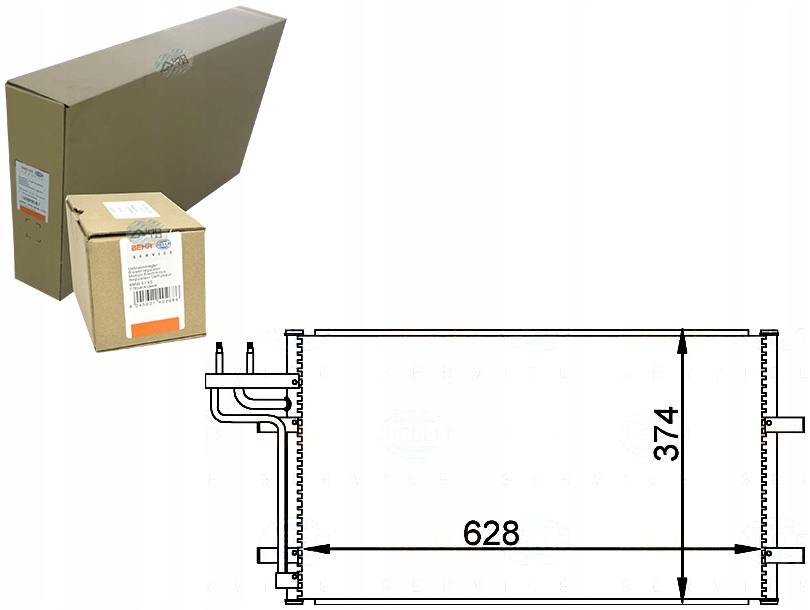фото №1, Конденсатор радіатор кондиціонера [behr hella]