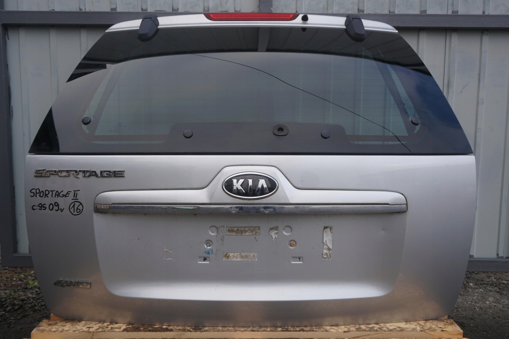 фото №1, Kia sportage ii крышка багажника багажника 9s серебристая петли стекло 2009rok
