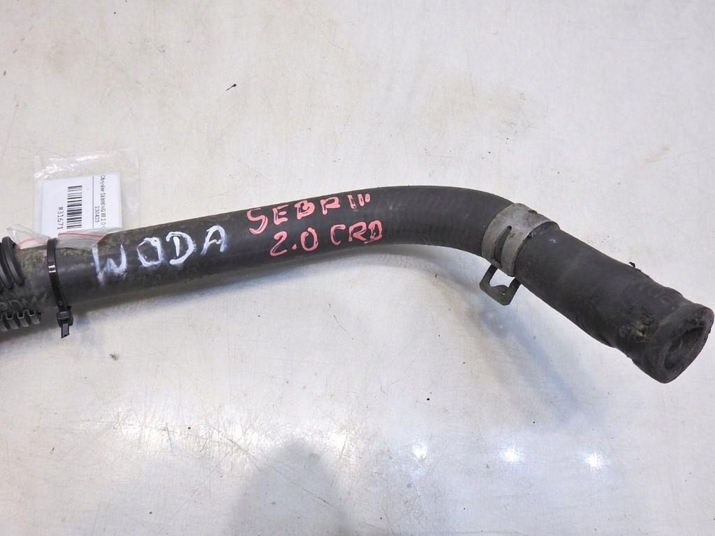 фото №2, Wąż труба wody chrysler sebring iii 2.0 crd