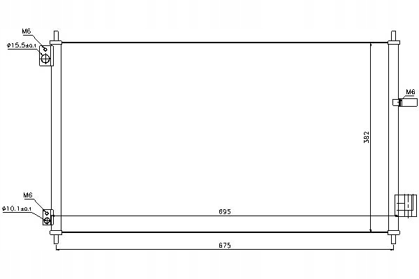 фото №1, Nissens 940293 конденсатор, кондиционер