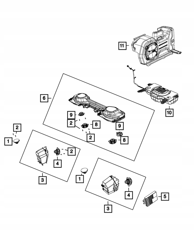 фото №8, Пластик багажника з сабвуфер wrangler jl 2018+