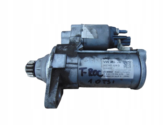 фото №1, Стартер vw t-roc 1,0tsi 02z911024q