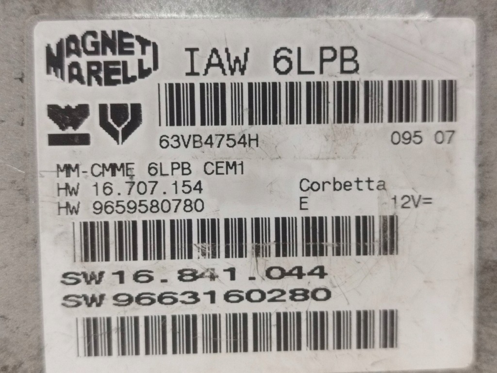 фото №8, 2008 citroen c4 i picasso блок управления / модуль ecu 9659580780