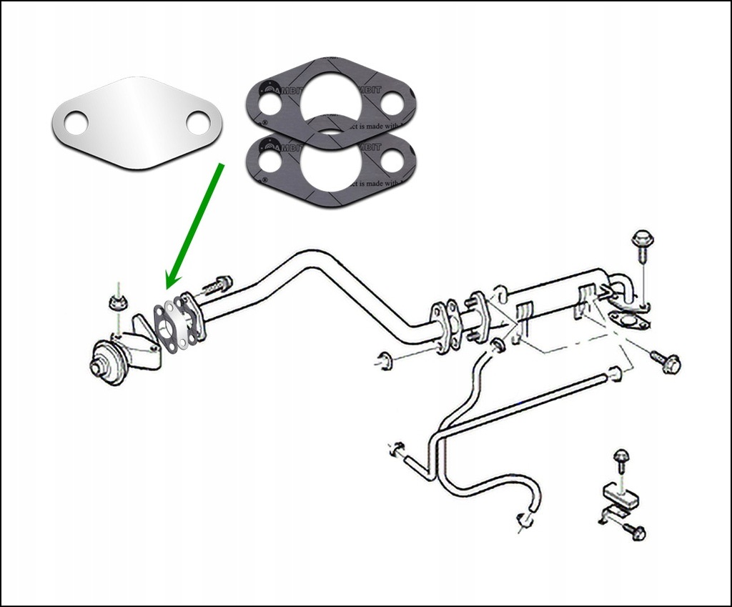 фото №4, Заглушка egr ford ranger 2.5 3.0 tdci mazda 2.5 d