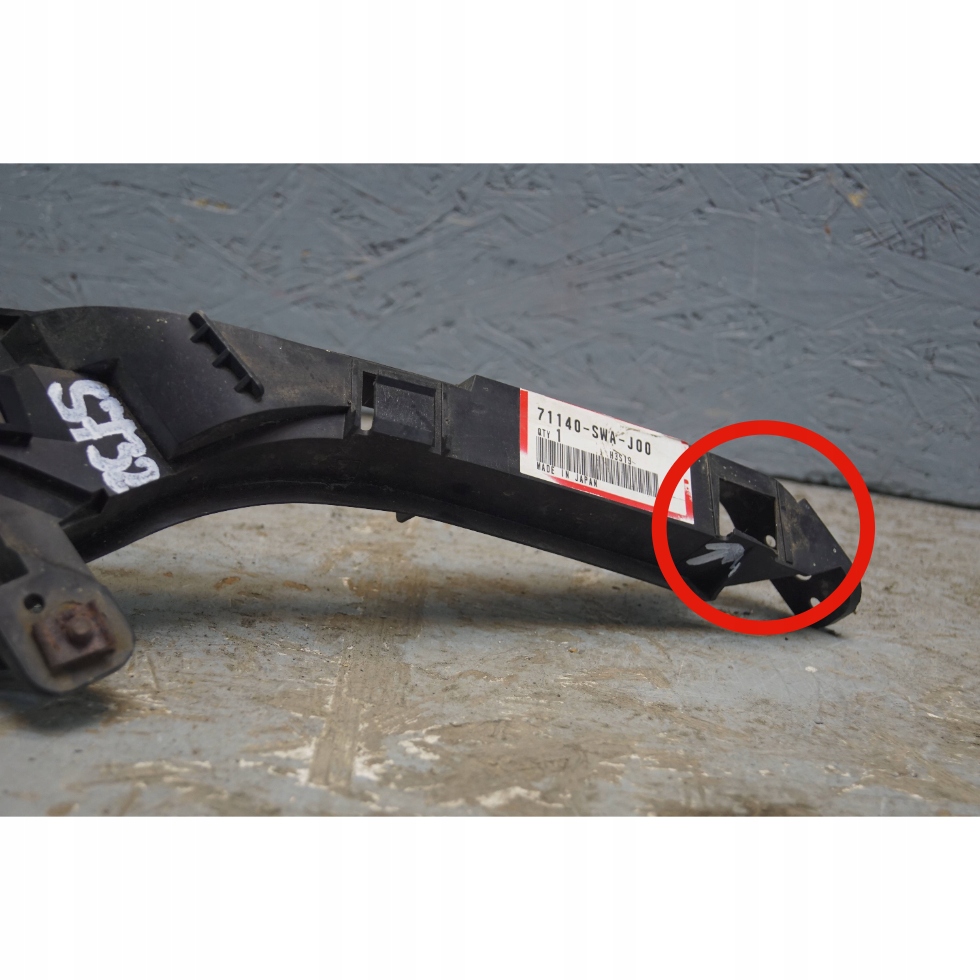 фото №7, Honda cr-v iii напрямна кронштейн лампи правий перед s732