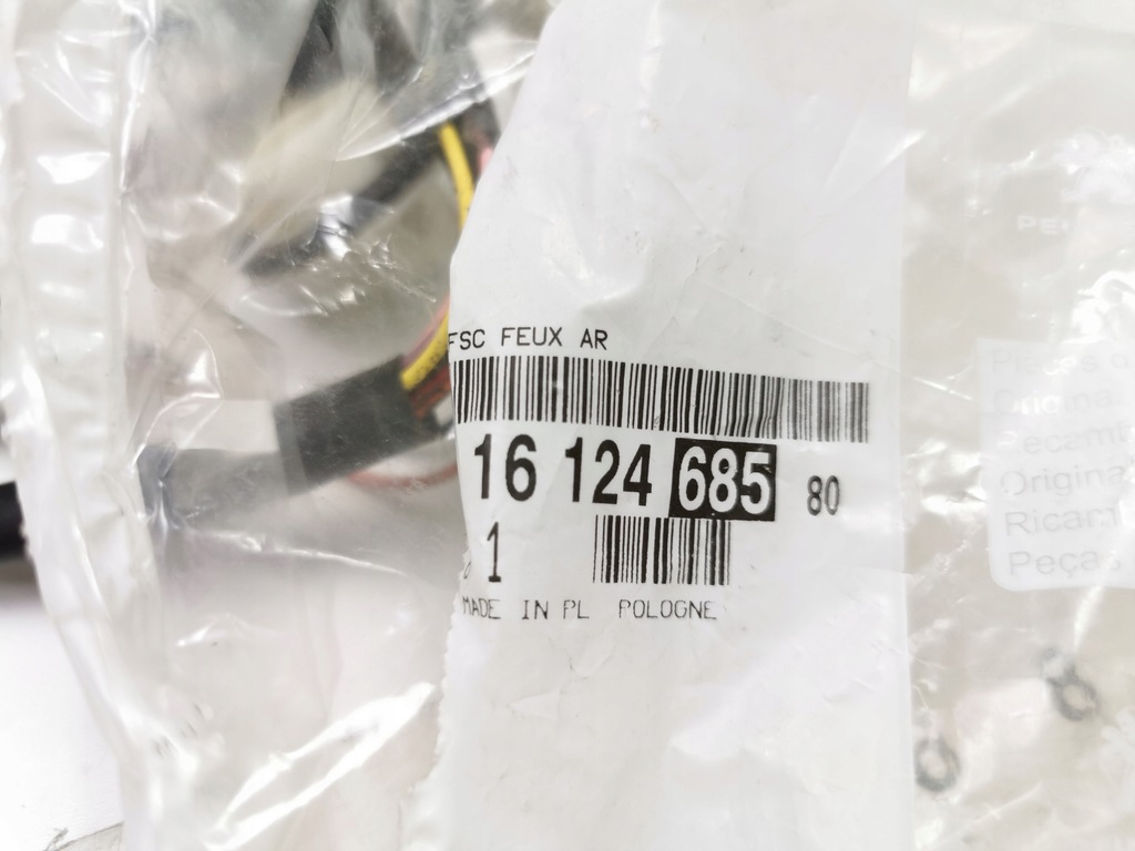 фото №7, Набор кабели do заднего światła-prawa сторона citroen c1 ii оригинальный номер 1612468580