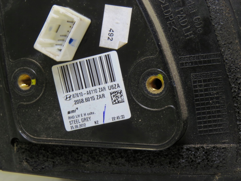 фото №11, Дзеркало ліва hyundai i30 ii 2 11-14r 5pin