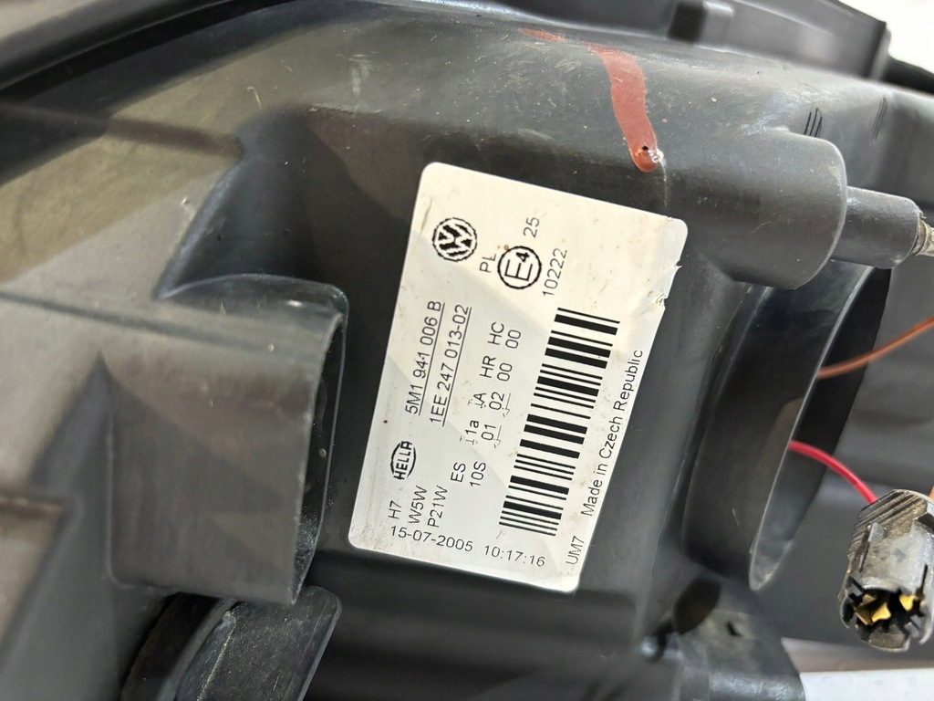 фото №7, Vw golf 5 plus лампа передня h7 права - 14814