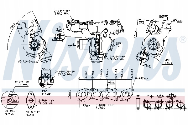 фото №13, Турбонагнетатель cadillac bls fiat croma opel astra h astra h gtc