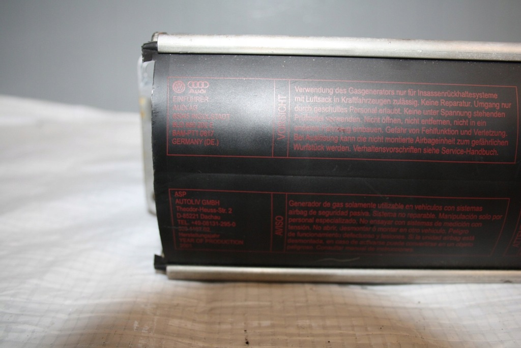 фото №12, Подушка безпеки подушка права 8l0880202d a3 s3 8l оригінал