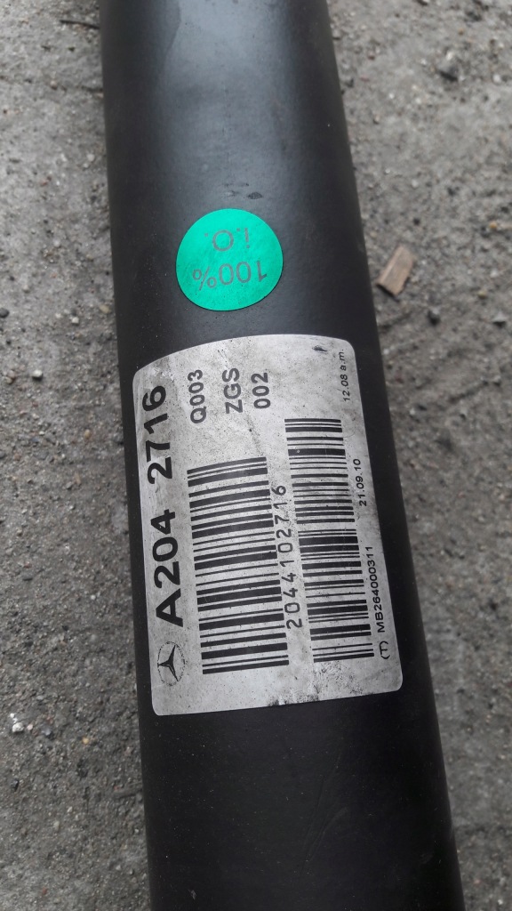 Mercedes w204 2.2 cdi wał приводной kompletnyt a2042716 Цена