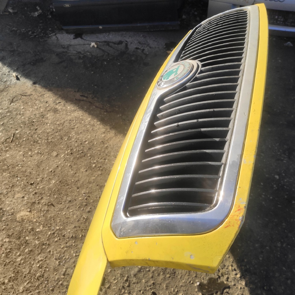 фото №8, Капот крышка двигателя решётка радиатора skoda fabia i