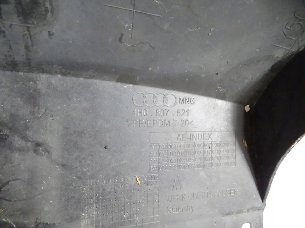 фото №13, Накладка диффузор бампера задняя задний audi a8 d4 lift fl 2013-2017 4h0807521